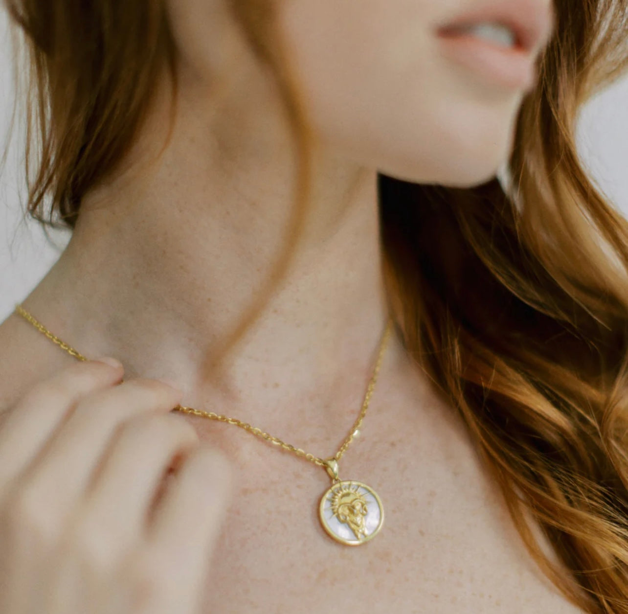 Zodiac Collection Mother of Pearl Pendant (ALL ZODIACS) - Freya Rose London