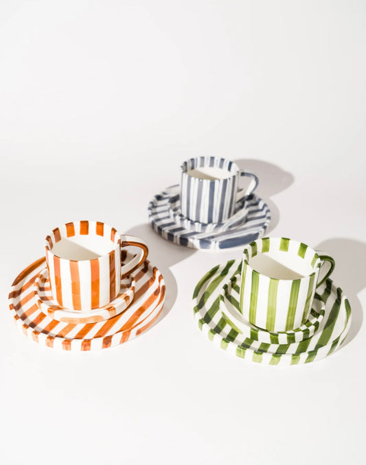 Summer Beach Coffee Cup + Plate Set