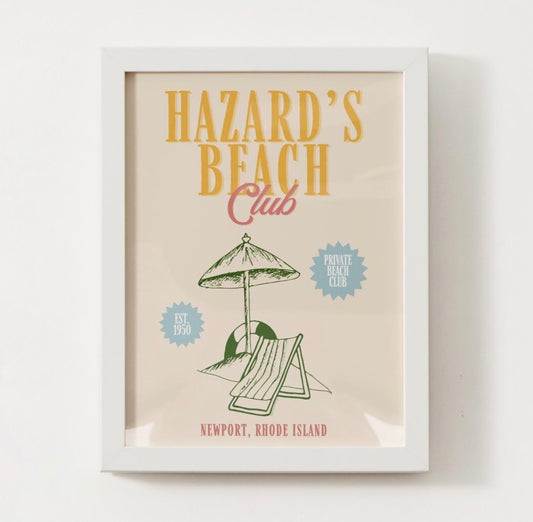 Hazard’s Beach Art Print - Coastal Ave Design