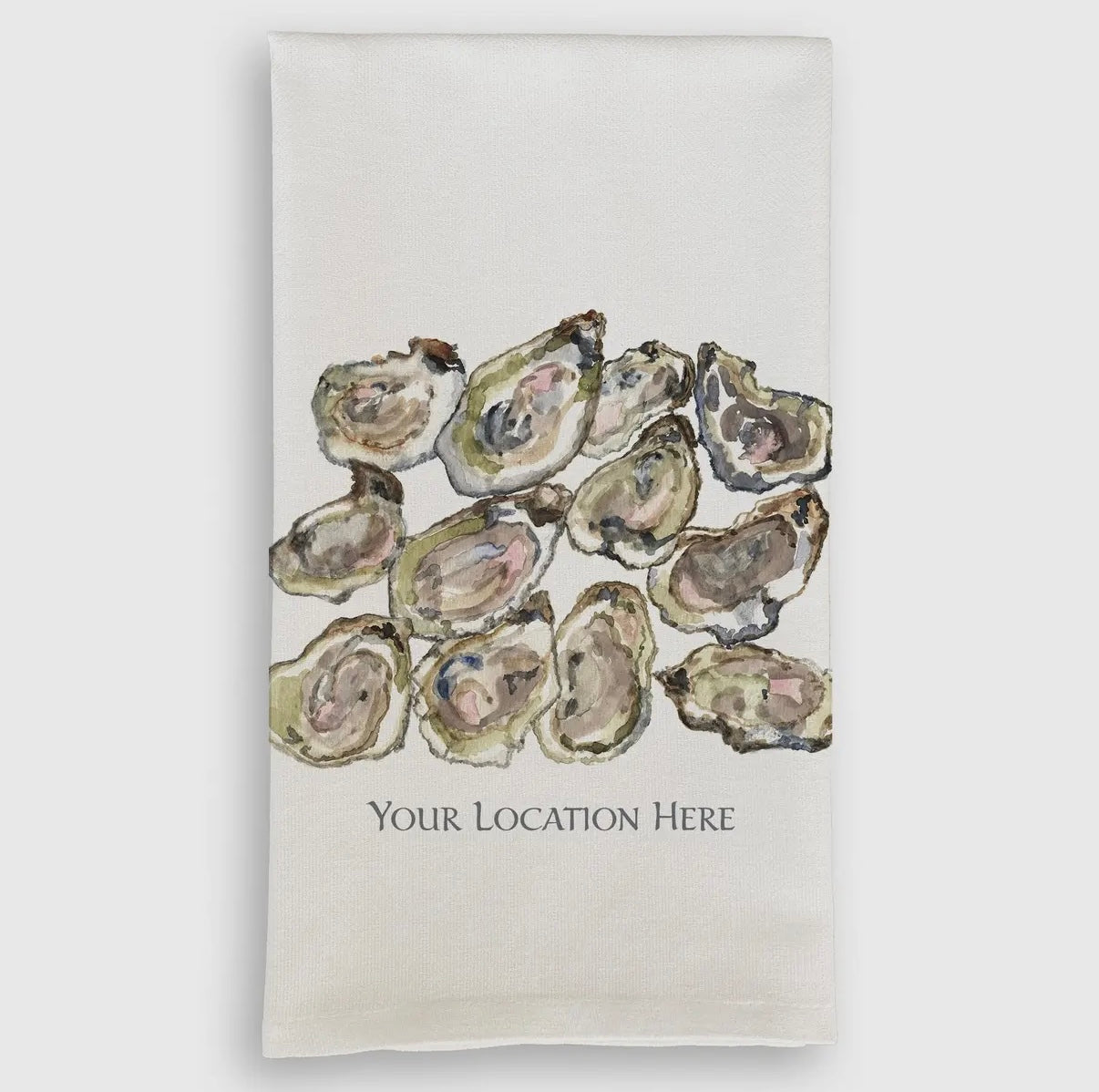 Multiple Oysters Newport Tea Towel - French Graffiti