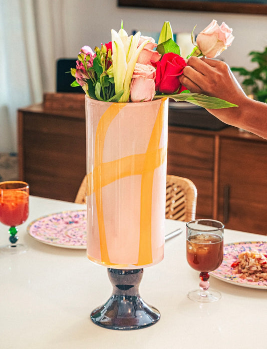 Sunlit Pedestal Vase