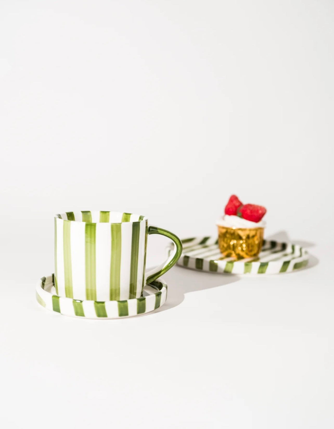 Summer Beach Coffee Cup + Plate Set