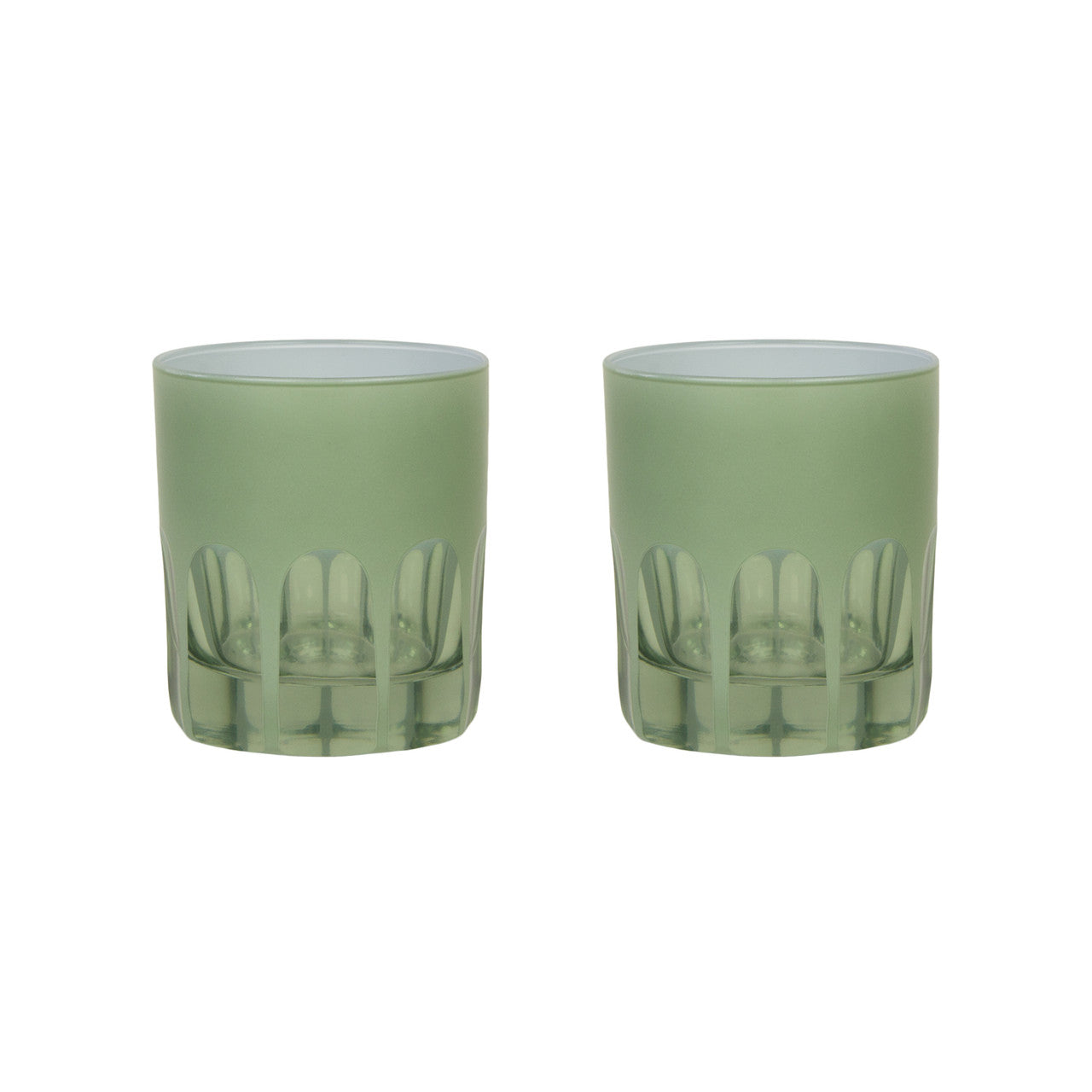 Rialto Old Fashioned Glass - Pale Sage - Set of 2 - Sir/Madam