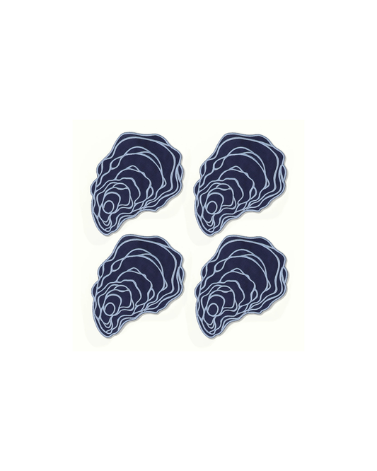 Oyster Linen Cocktail Napkins - Set of 4