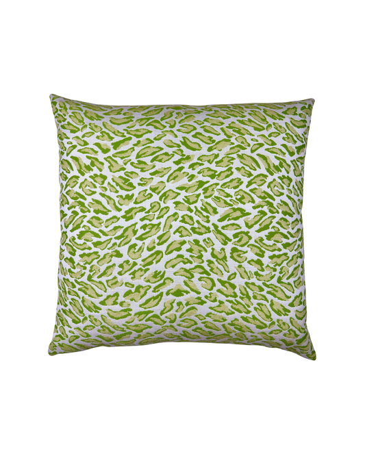 Dottie Pillow - Green Leopard