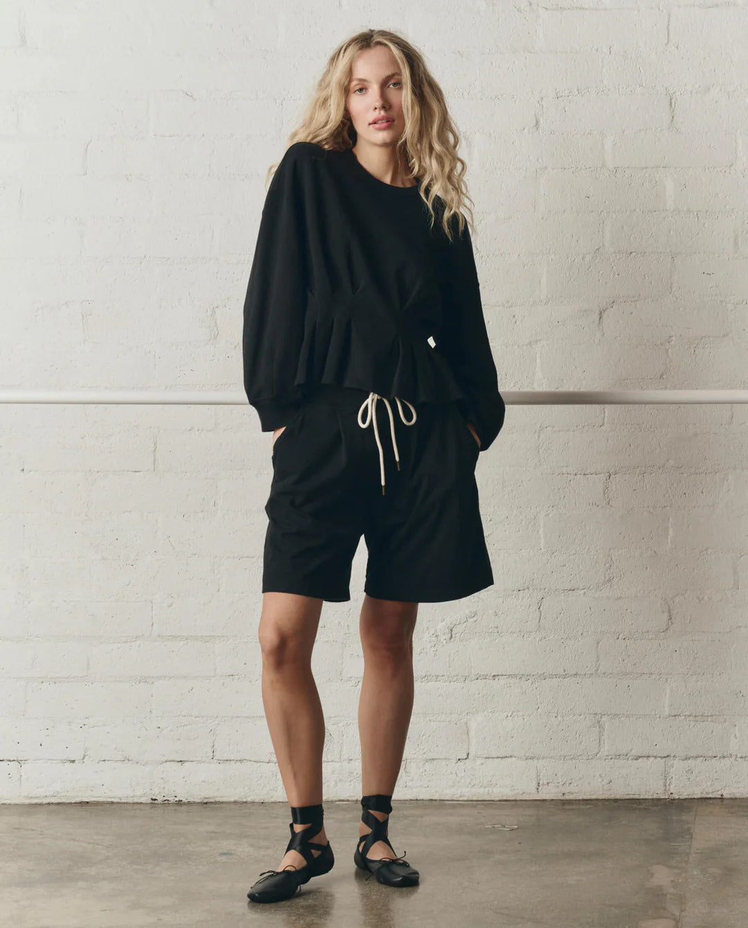 The Slouchy Corset Sweatshirt - The Great