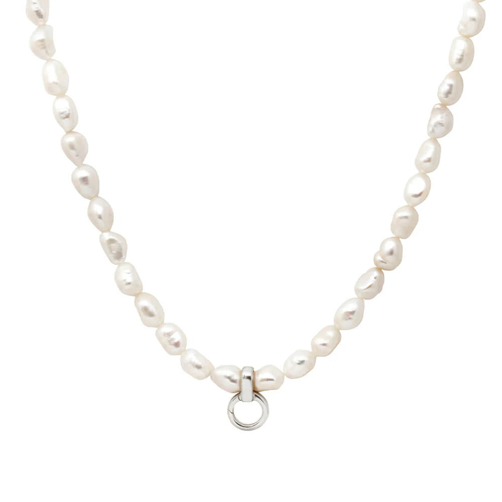 18" Pearl Chain Necklace - Jet Set Candy
