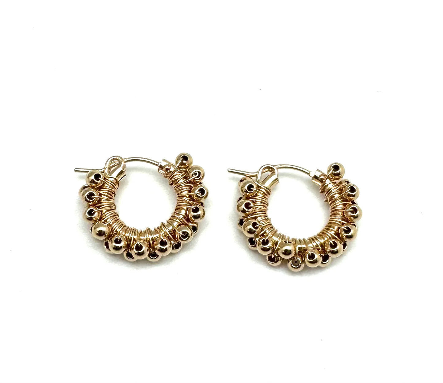 Diddi Beaded Hoop - Gold Beads - In2Design