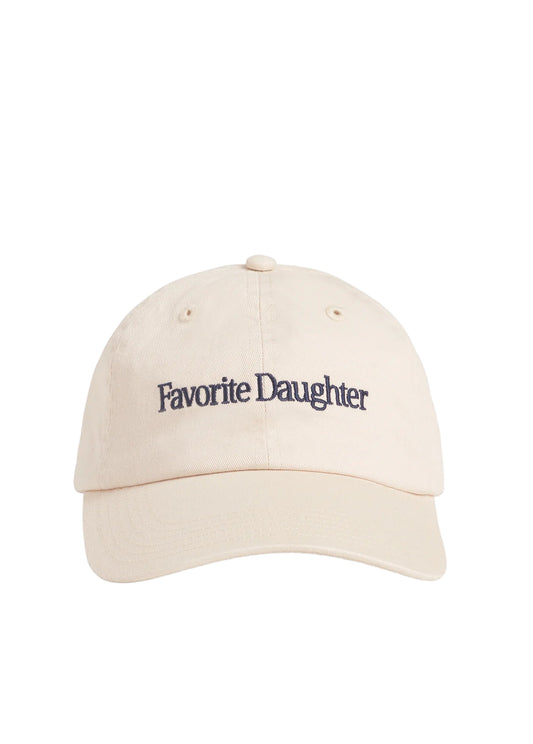 Classic Logo Baseball Hat - Ecru - Favorite Daughter