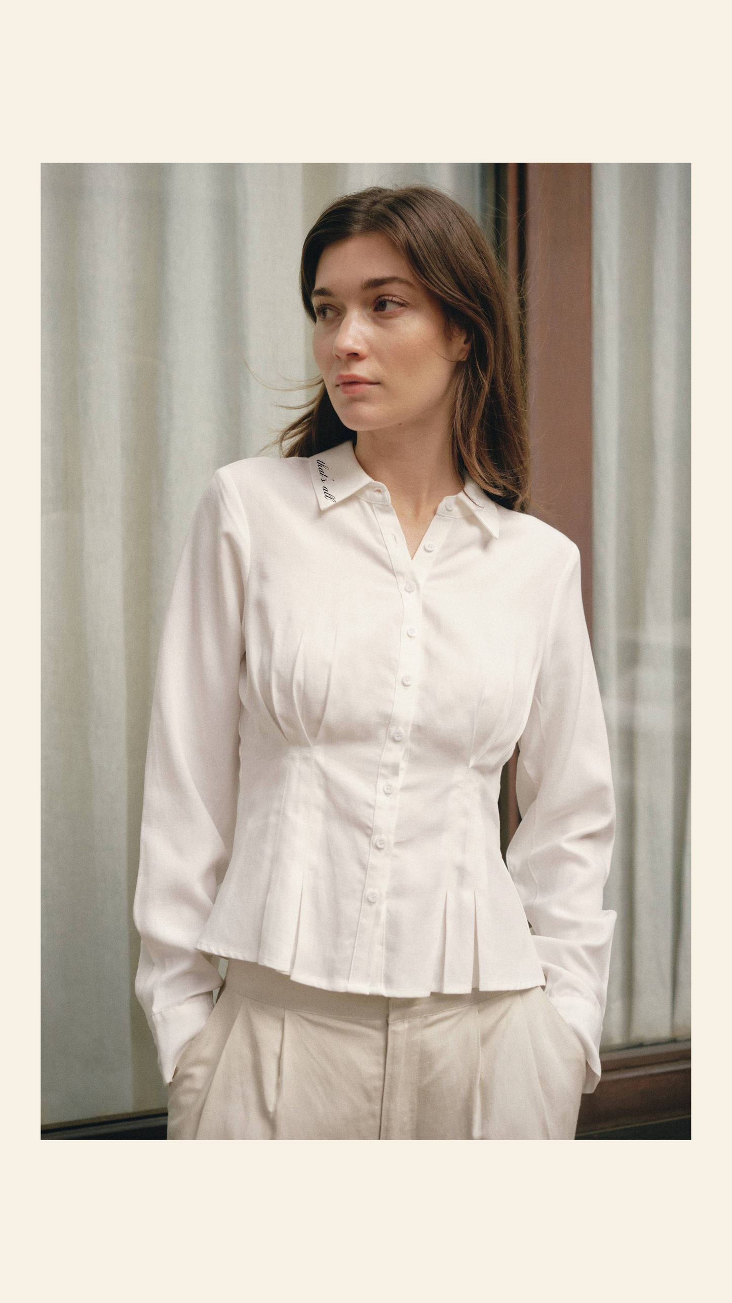 “That's All” Button Down - White