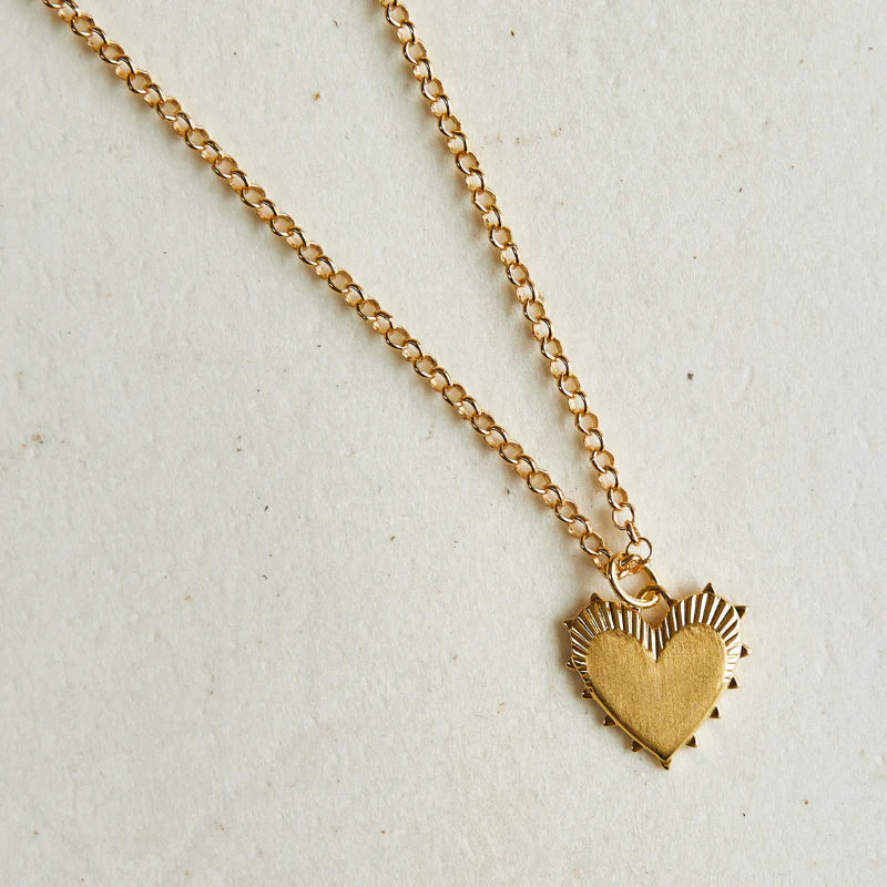 Small Heart of Gold Necklace - Hart Jewelry