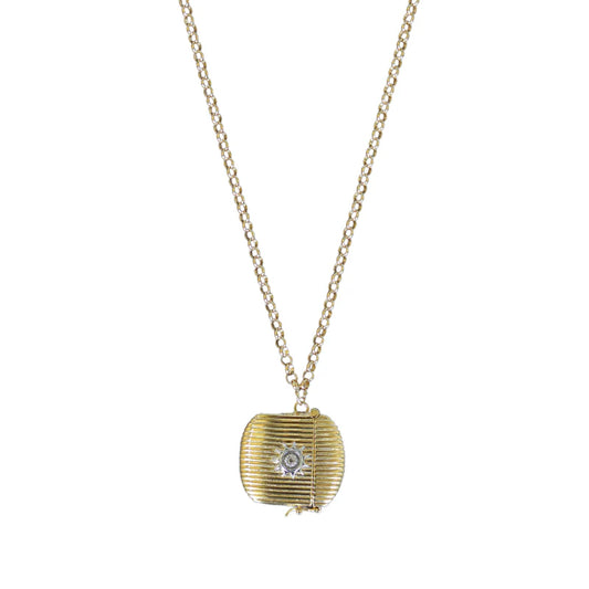 Ribbed Vesta Case Necklace - Hart Jewelry