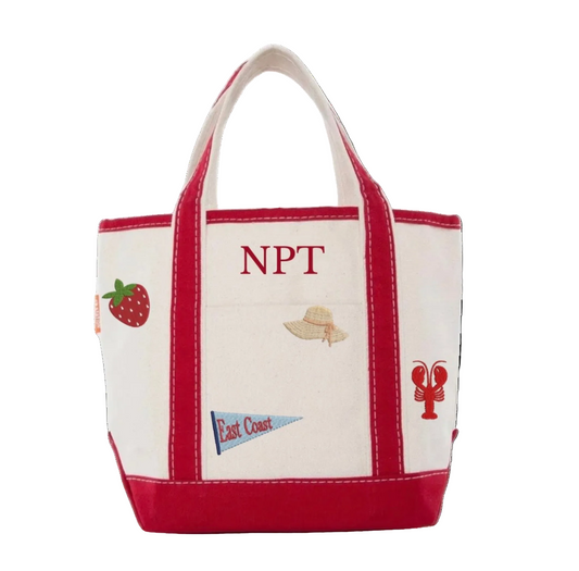 PREORDER: NPT Embroidered Summer Boat Tote