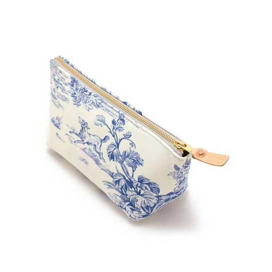 Vintage Toile Travel Clutch