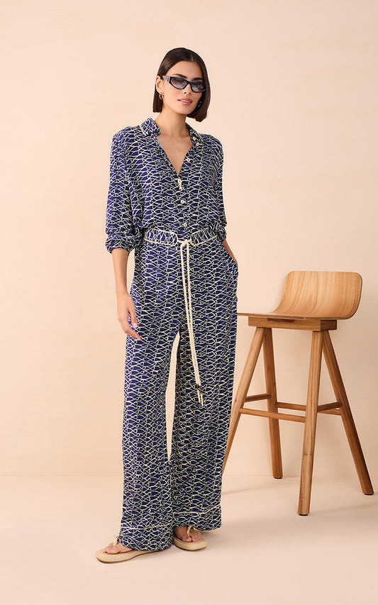 Net Print Pants - Dress To Rio