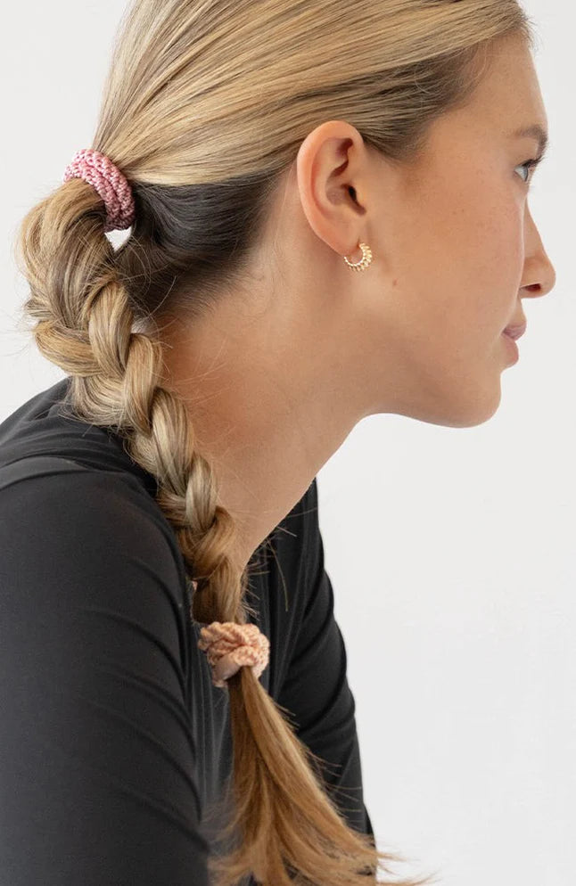Grab & Go Pony Tube Hair Ties - Think Pink