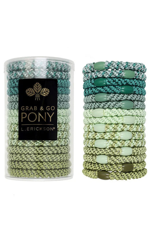Grab & Go Pony Tube Hair Ties - Aloe