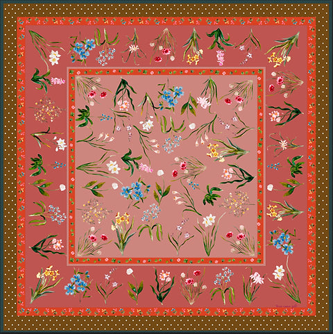 “She’s a Wildflower” Silk Scarf - Tara Roma Gill