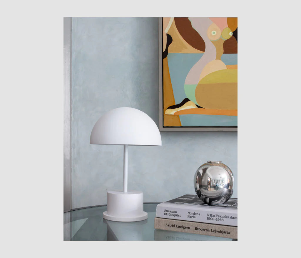 Portable Lamp - Riviera, White - Printworks