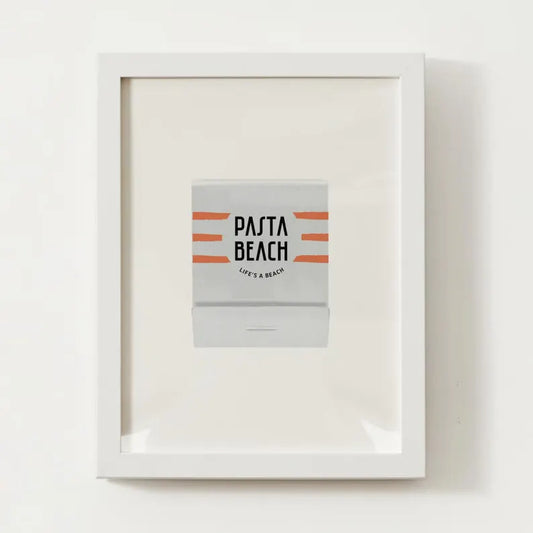 Pasta Beach Matchbox Print - Coastal Ave