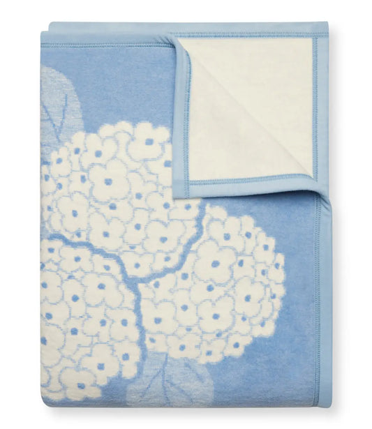Hydrangeas Light Blue Blanket - Chappywrap