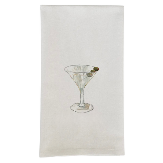 Martini Tea Towel - French Graffiti