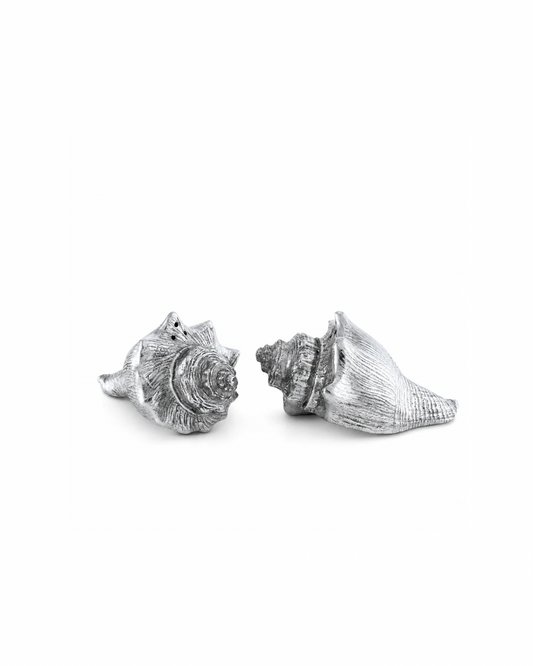 Pewter Conch Shells Salt & Pepper Set