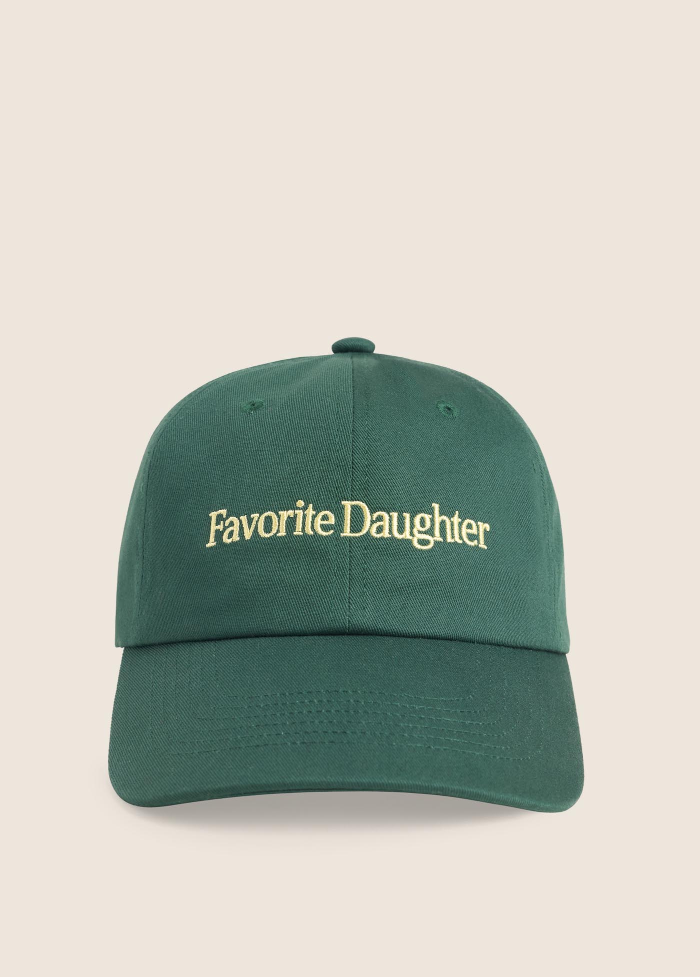 Classic Logo Baseball Hat - Forest/Canary - Favorite Daughter