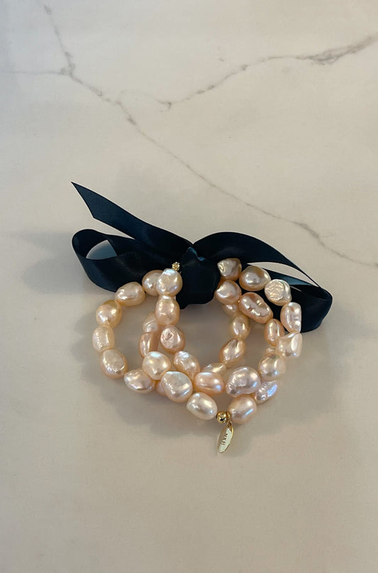 Pearl Bracelet - Pink - Nikki Biedes - Sold Individually
