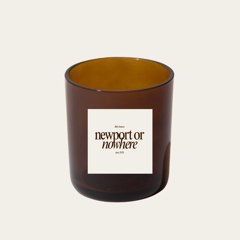 Newport or Nowhere Candle - Wood, Sage + Sea Salt - Little Chateau