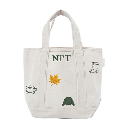 NPT Autumn Mini Boat Tote - Natural - Casa Nuccia