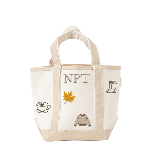 NPT Autumn Mini Boat Tote - Caramel - Casa Nuccia