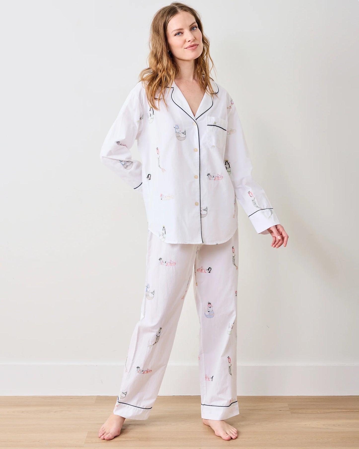 Long PJ Set in Daughters of Triton - Printfresh