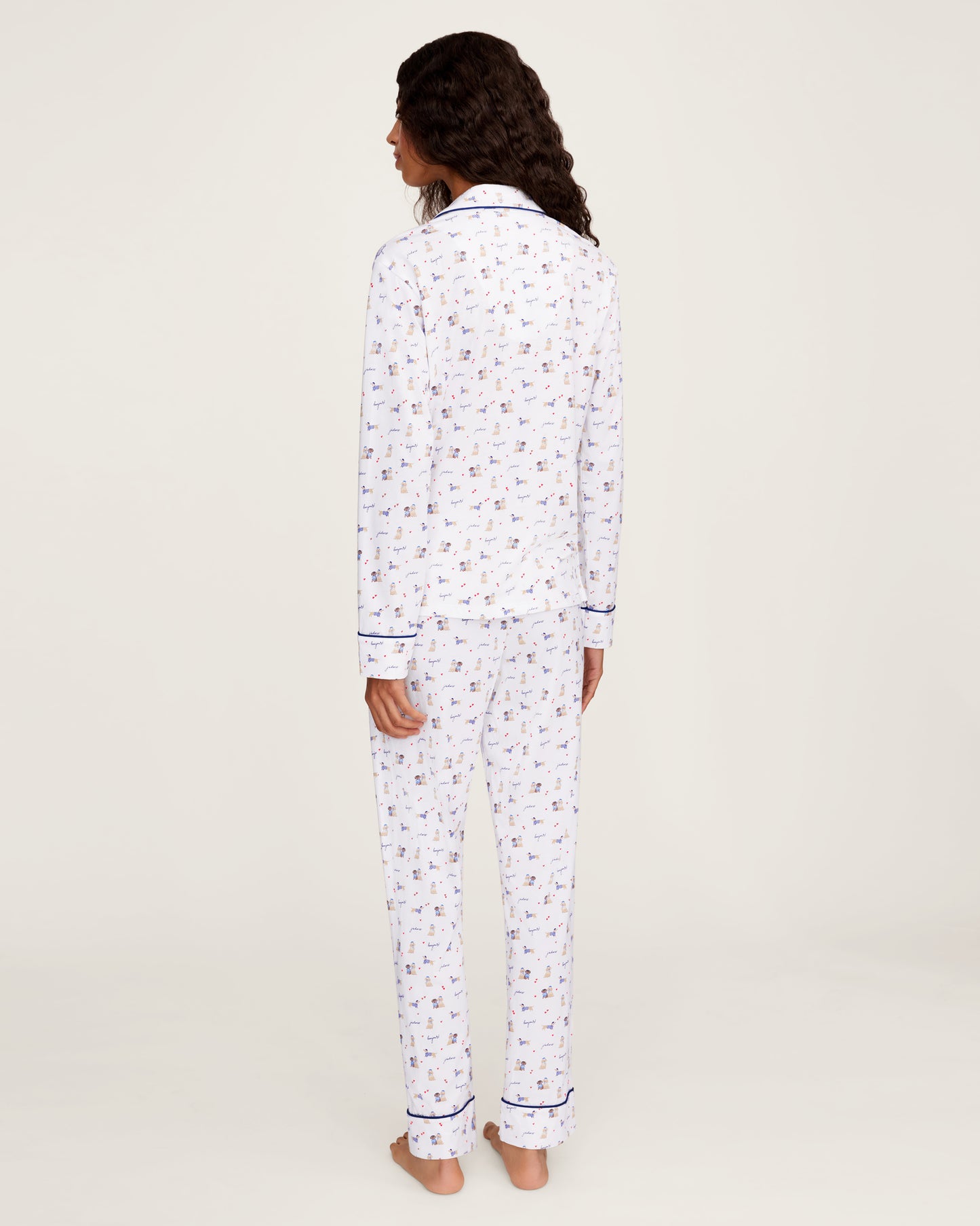 Le Woof Pima Cotton Pj Set - Petite Plume