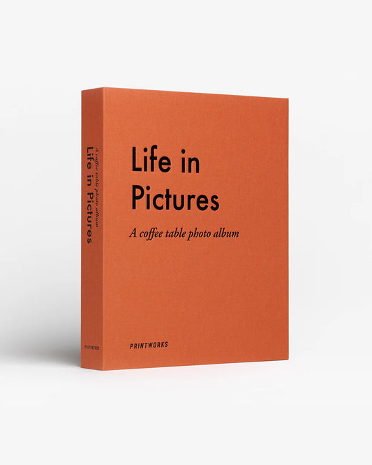 Life in Pictures Photo Album - Orange - Printworks