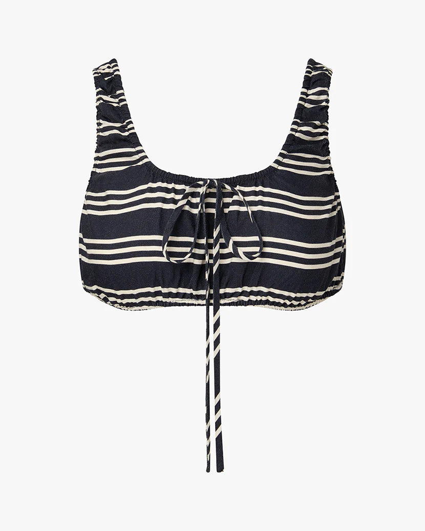 Scrunchie Striped Crop Top - We Wore What