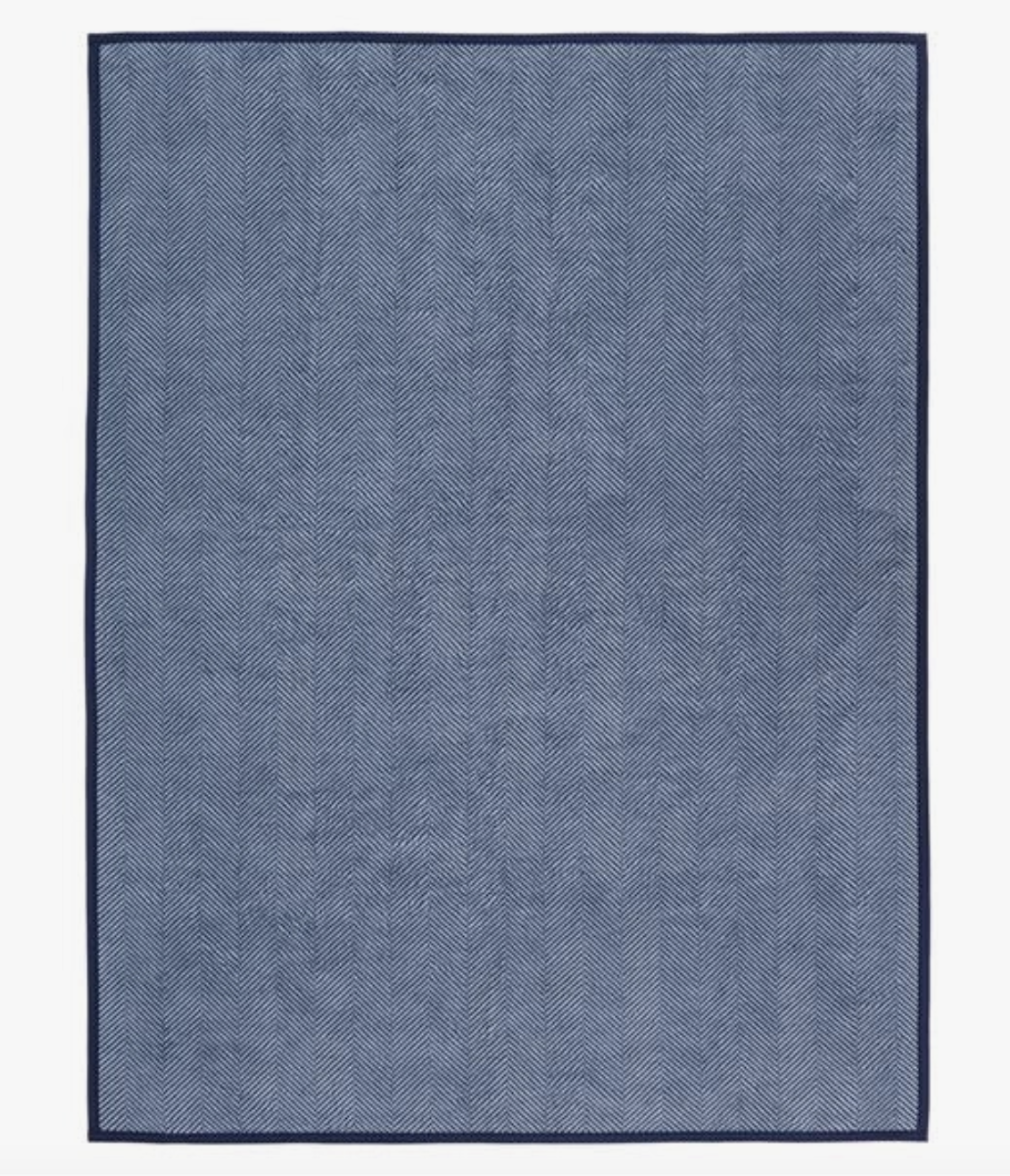 Harborview Herringbone Navy Blanket - Chappywrap