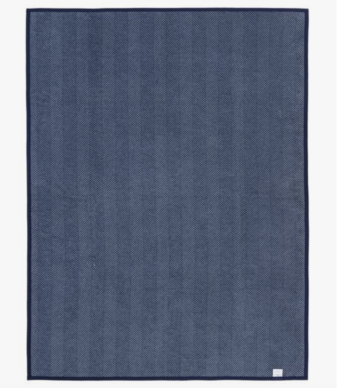 Harborview Herringbone Navy Blanket - Chappywrap