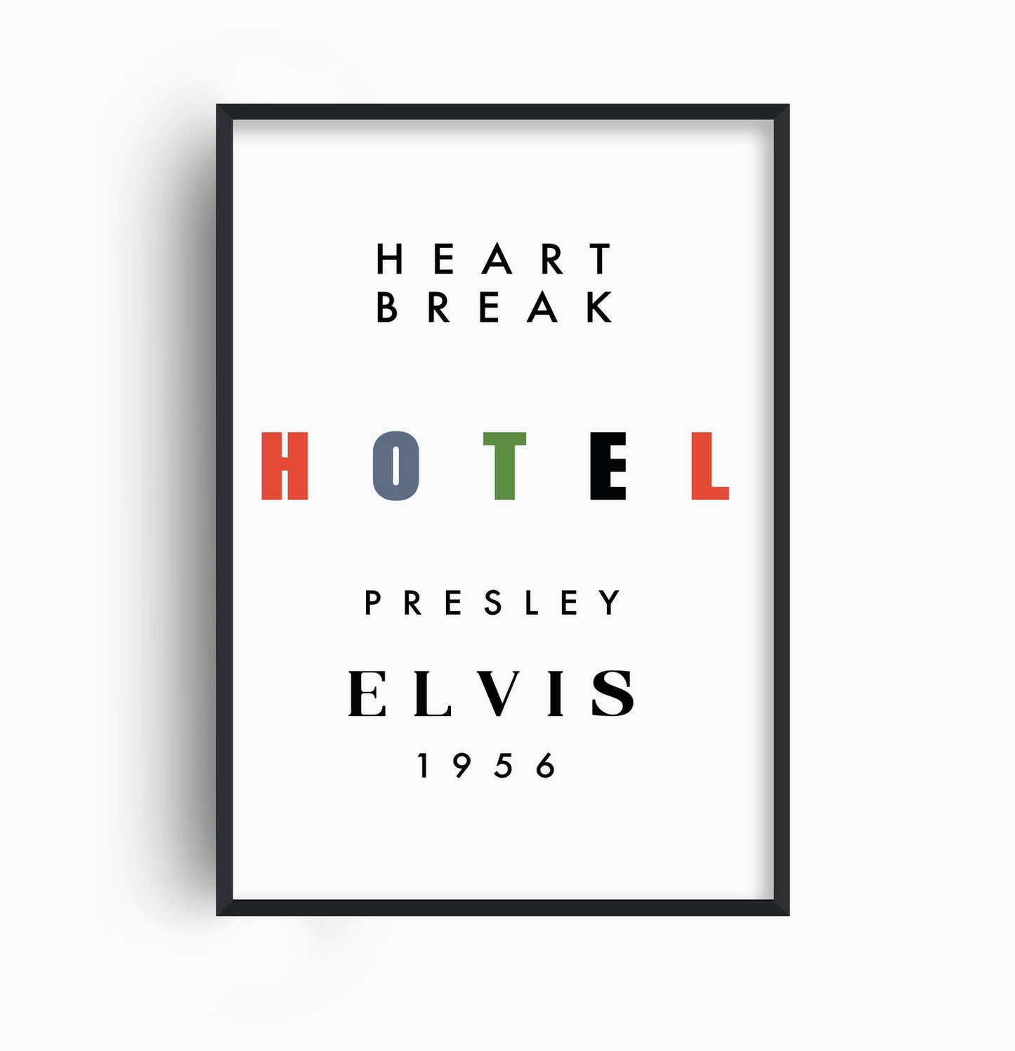 Heartbreak Hotel Elvis Inspired Abstract Art Print - Fan Club