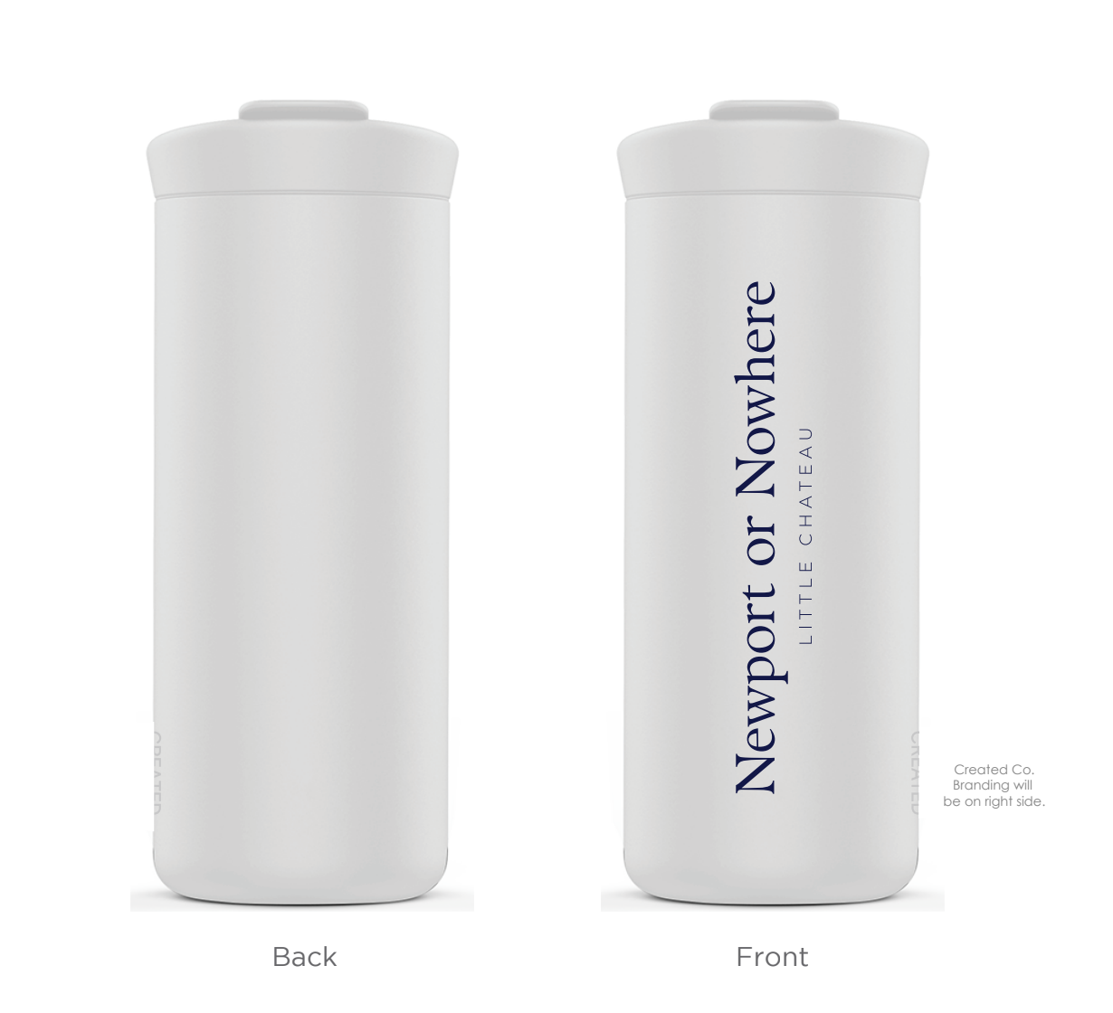Newport or Nowhere Limited Edition Custom Water Bottle - 16 oz. - Created Co.