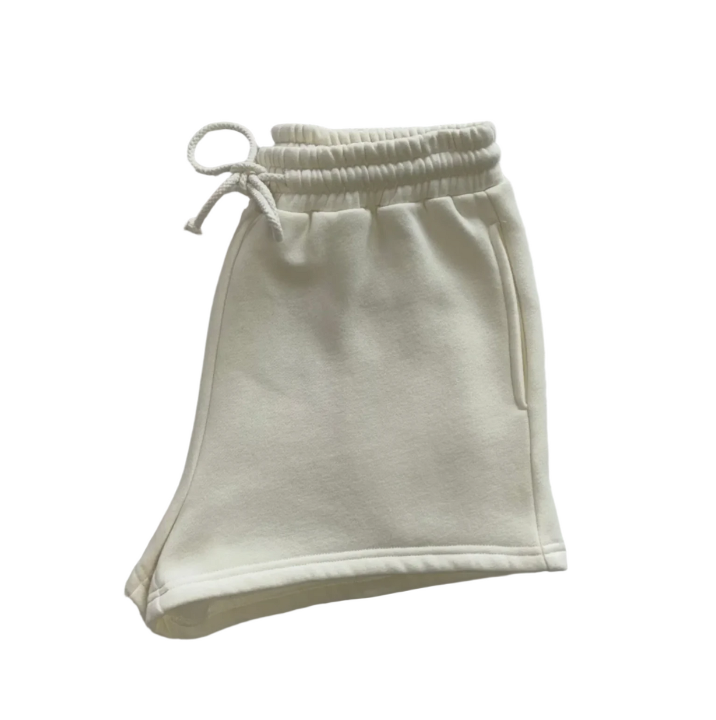 Ivory Basic Blank Shorts - Sunkissed Coconut