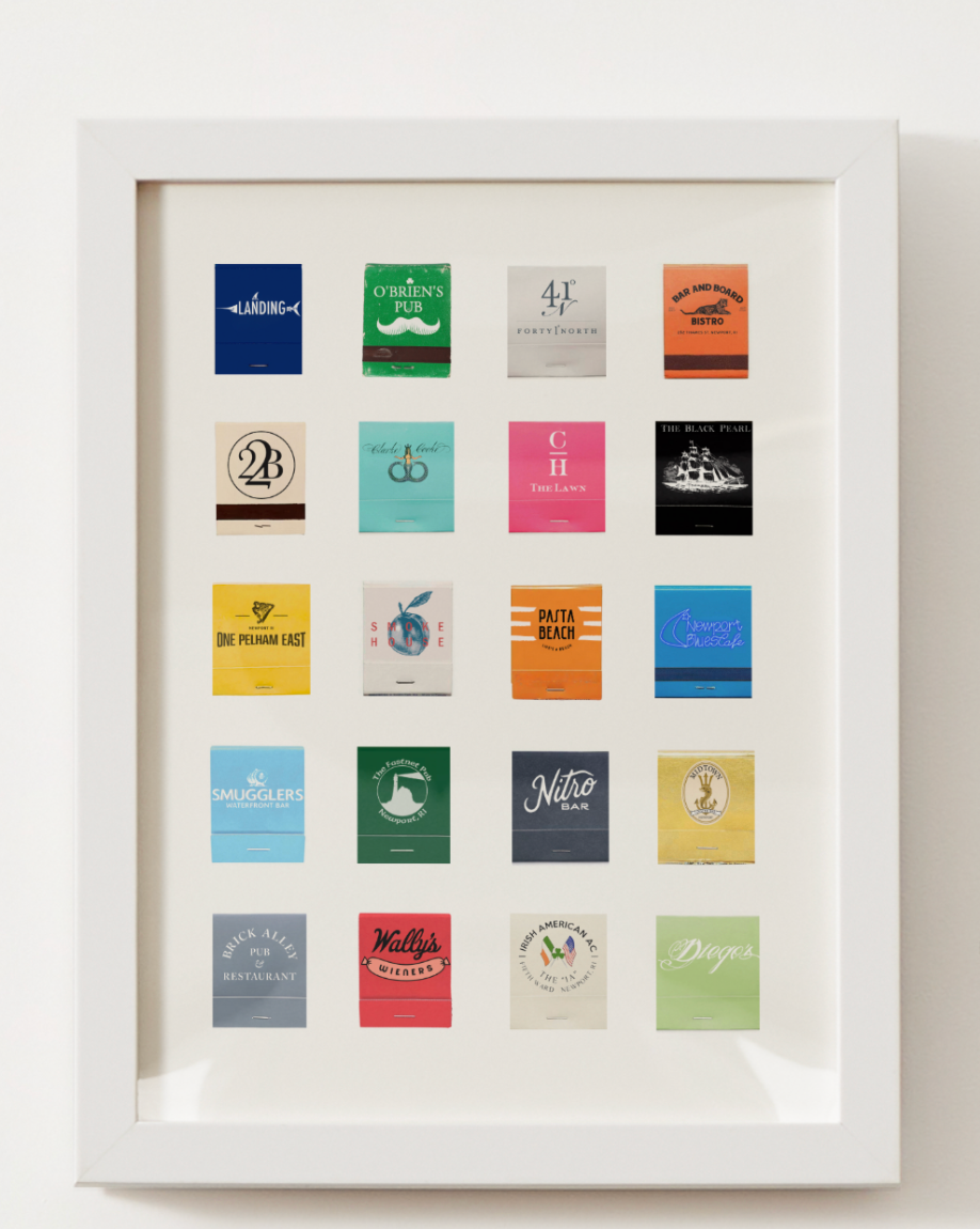 Newport Matchbook Print - Coastal Ave Design