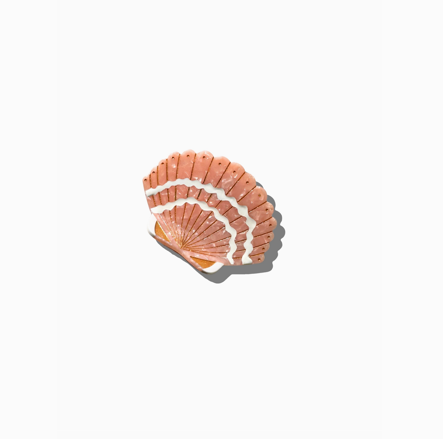Hand-Painted Seashell Claw Hair Claw
