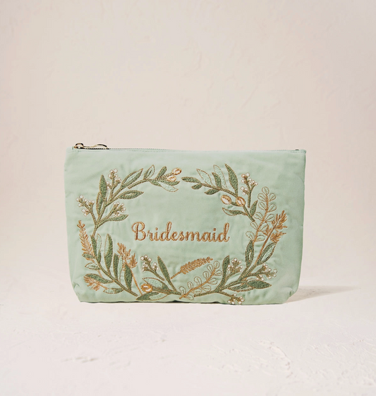 Olive Branch Bridesmaid Everyday Pouch - Elizabeth Scarlett