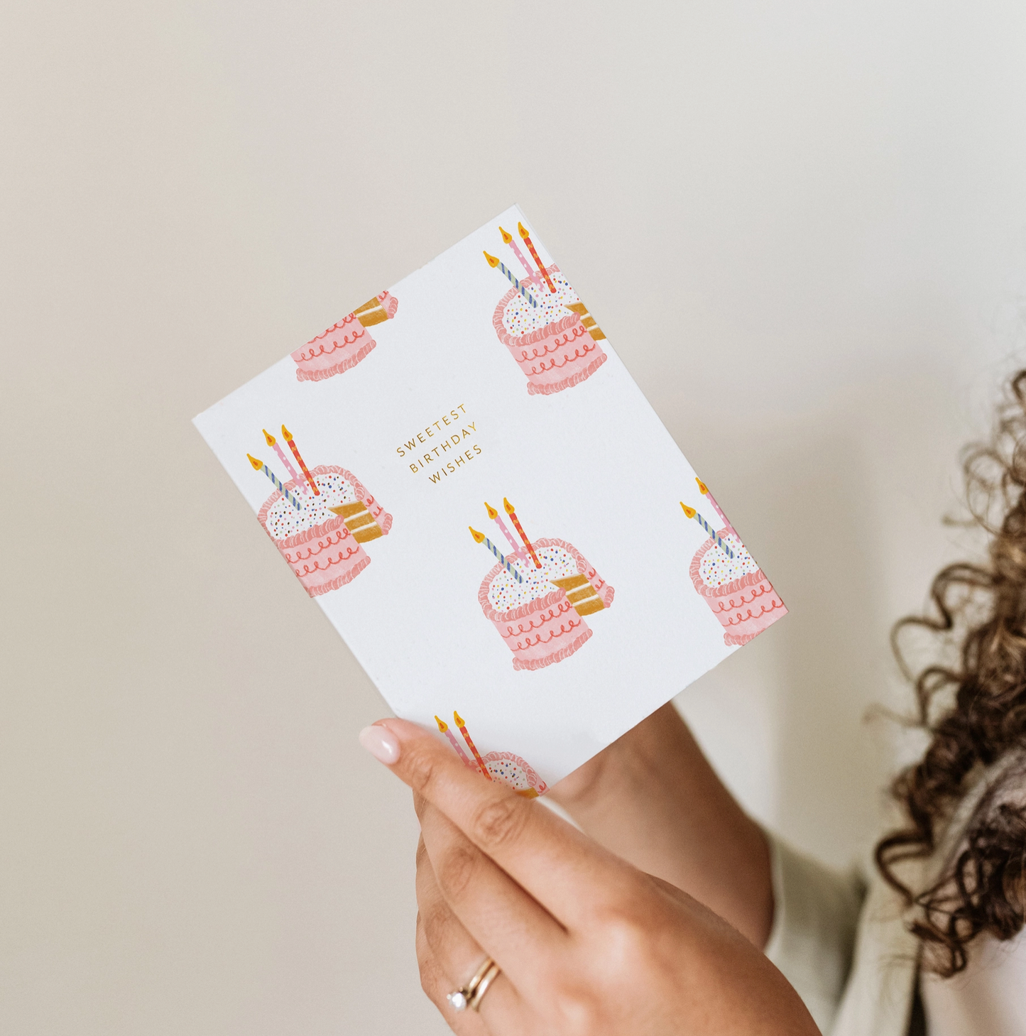 Sweetest Birthday Wishes Cake Card- Ramona & Ruth
