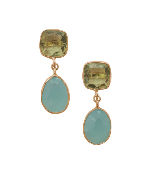 Lola Earrings - Blue/Green - Kerry McGauley (Copy