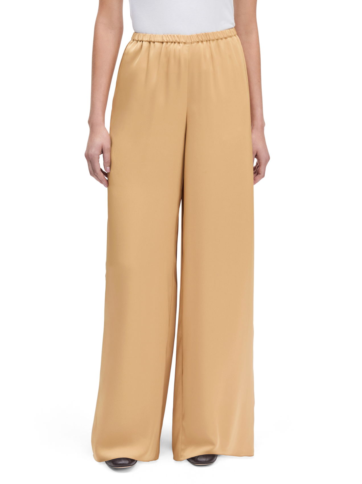 The Effortless Wide Leg Pant - Gold - Favorite Daughter