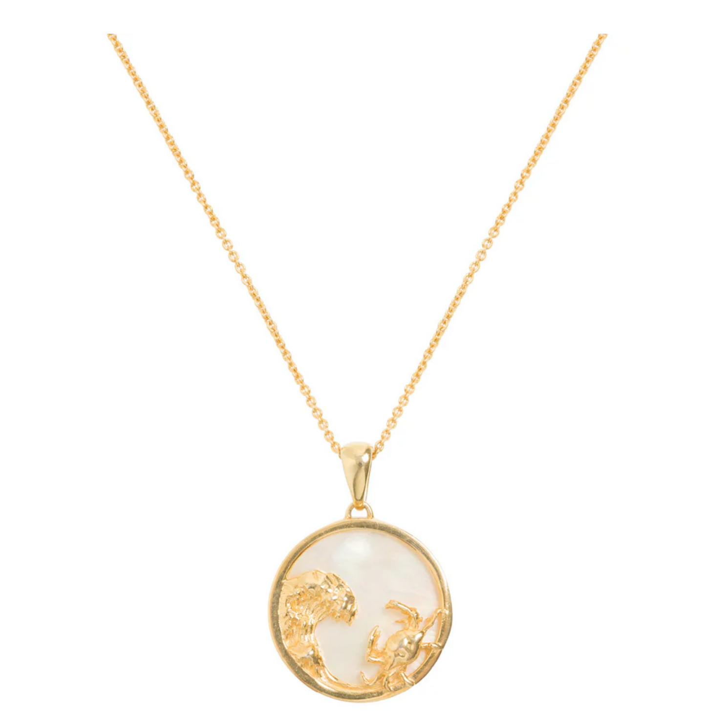 Zodiac Collection Mother of Pearl Pendant (ALL ZODIACS) - Freya Rose London