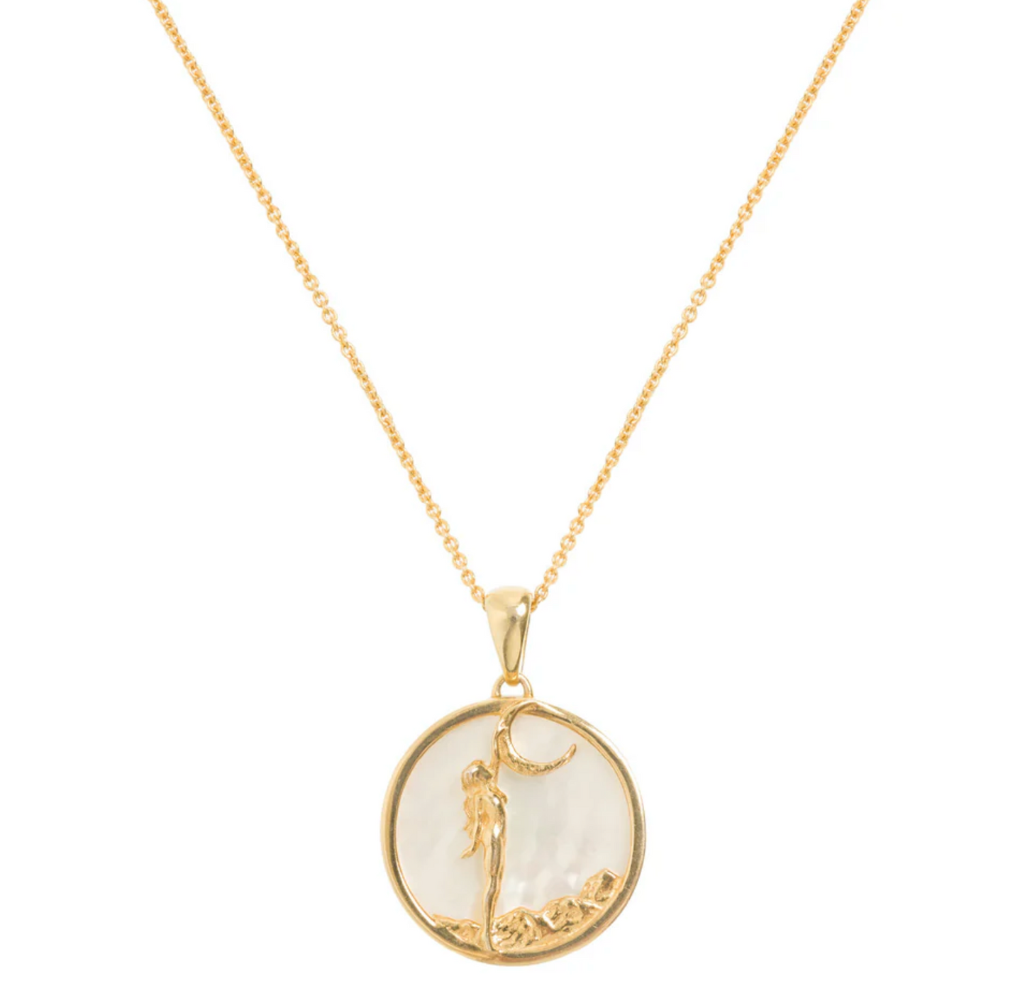 Zodiac Collection Mother of Pearl Pendant (ALL ZODIACS) - Freya Rose London