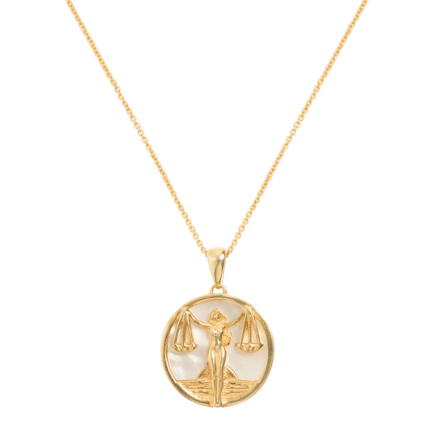 Zodiac Collection Mother of Pearl Pendant (ALL ZODIACS) - Freya Rose London